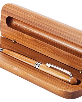 BOLÍGRAFO Y ESTUCHE DE BAMBOO