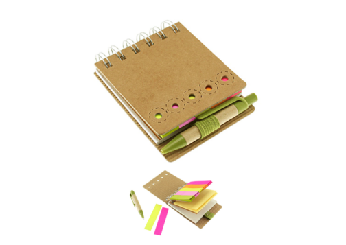 Memo Set Ecológico con Bolígrafo - Imagen 4