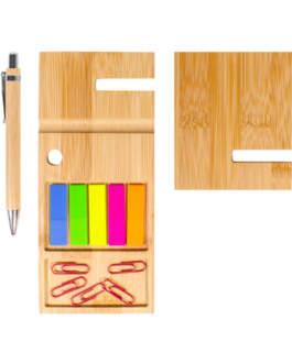 ORGANIZADOR DE ESCRITORIO DE BAMBÚ