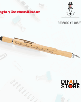 Bolígrafo con Regla y Destornilladores