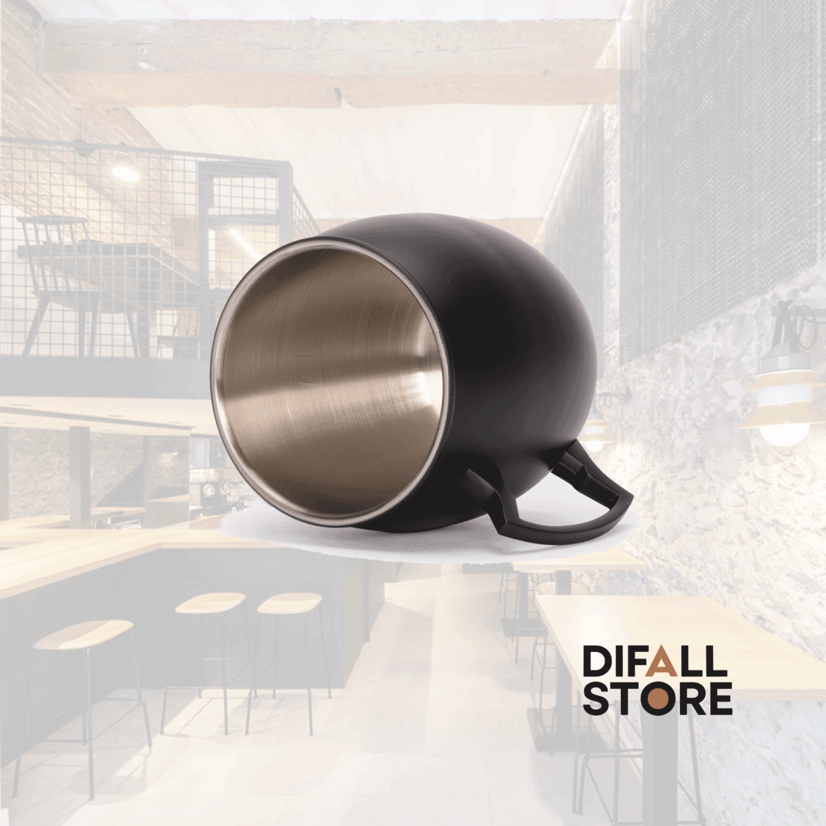 Tazón metálico "MATT BLACK" 400cc - Imagen 2